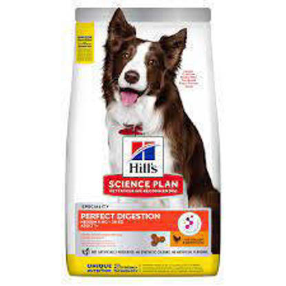 Picture of Hill's Science Plan Perfect Digestion Adult Medium Dog Food with Chicken & Brown Rice 14kg